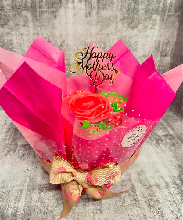 Mother's Day 7 Floral Cupcake Bouquet