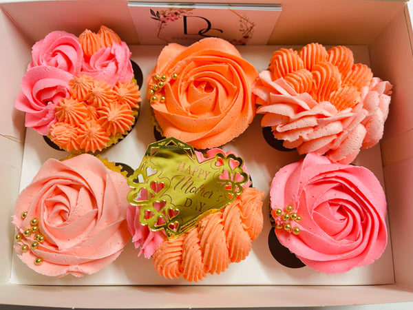 Mother's Day 6pk of Elegance Cupcake Box